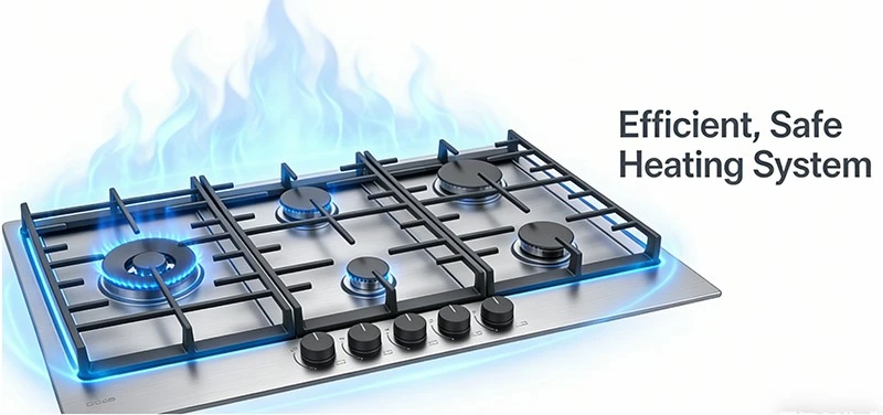 Power-5 burner gas stove Power-5 burner gas stove